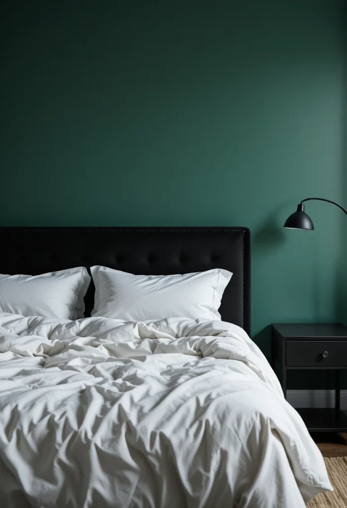 Black and Green Accent Walls