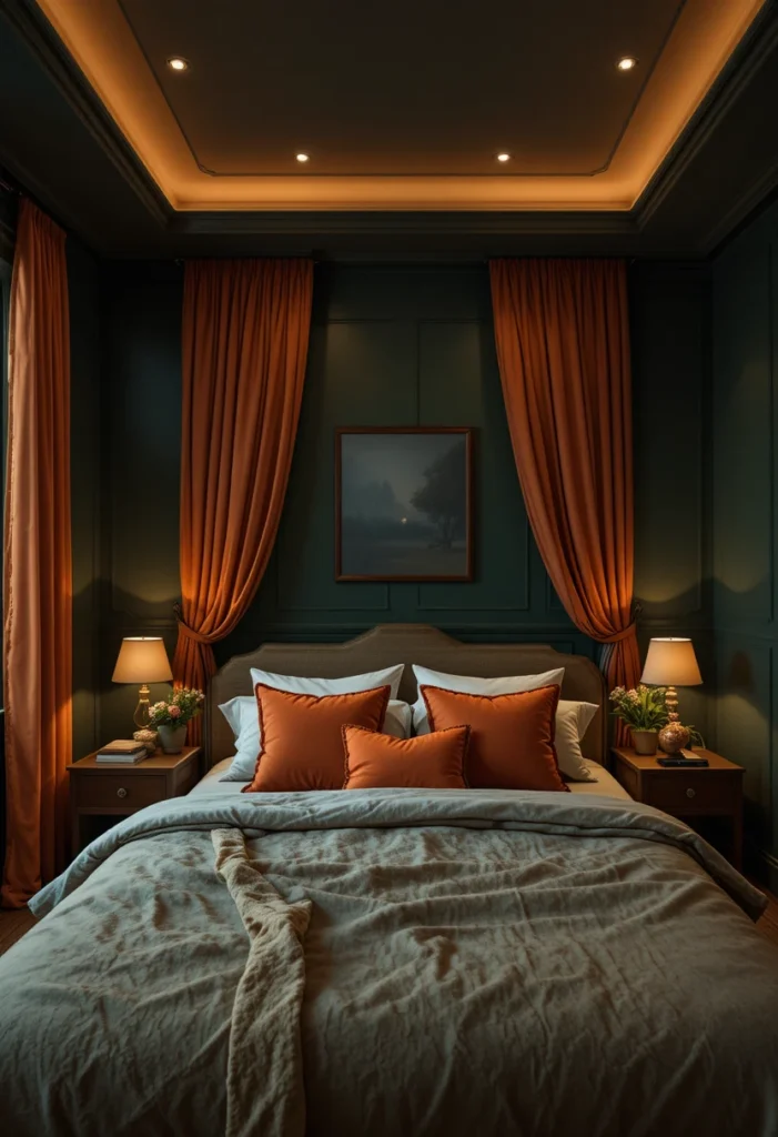 Forest Green Walls with B