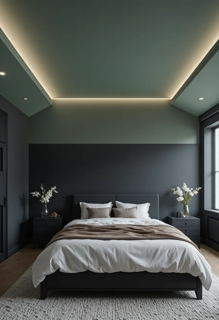 Green Ceiling, Black Everything Else