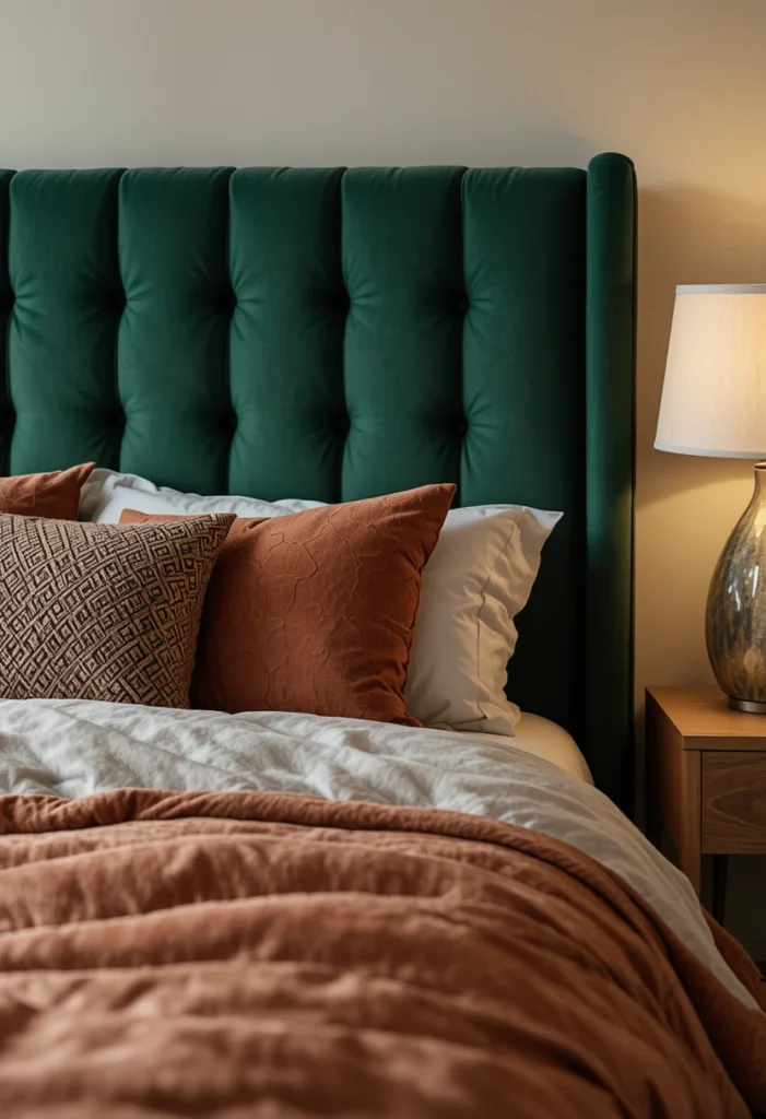  Hunter Green Headboard w