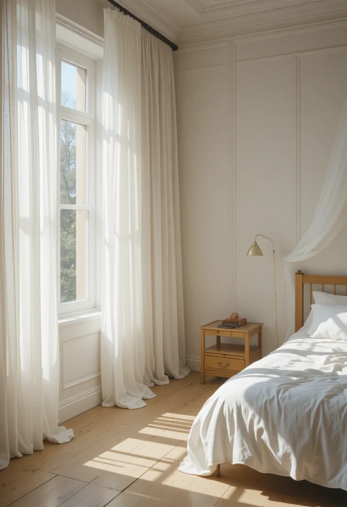  Install Sheer White Curtains