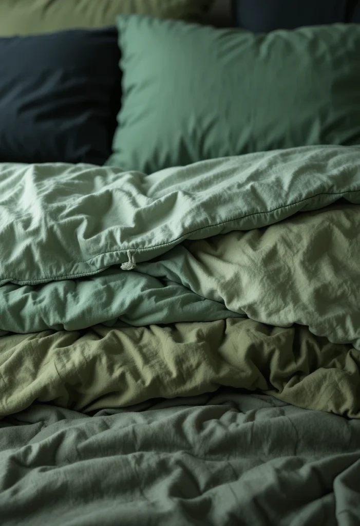 Layered Textiles in Varying Shades