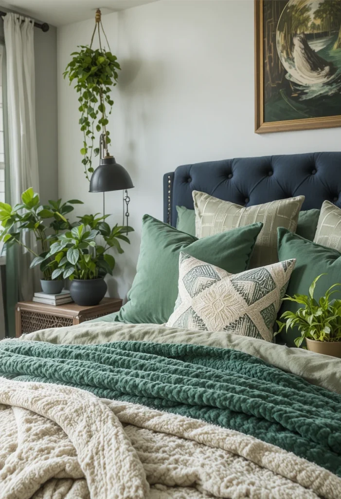 Mixed Green Tones Throughout