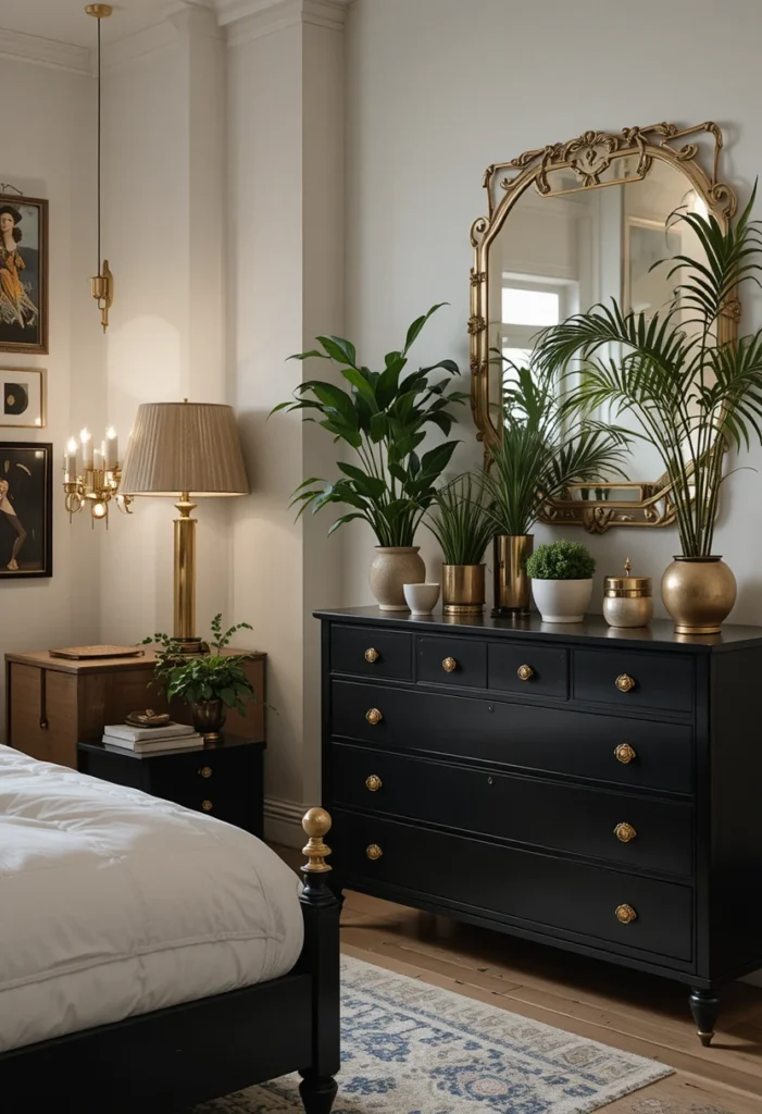 Mixed Metallics with Green Accents