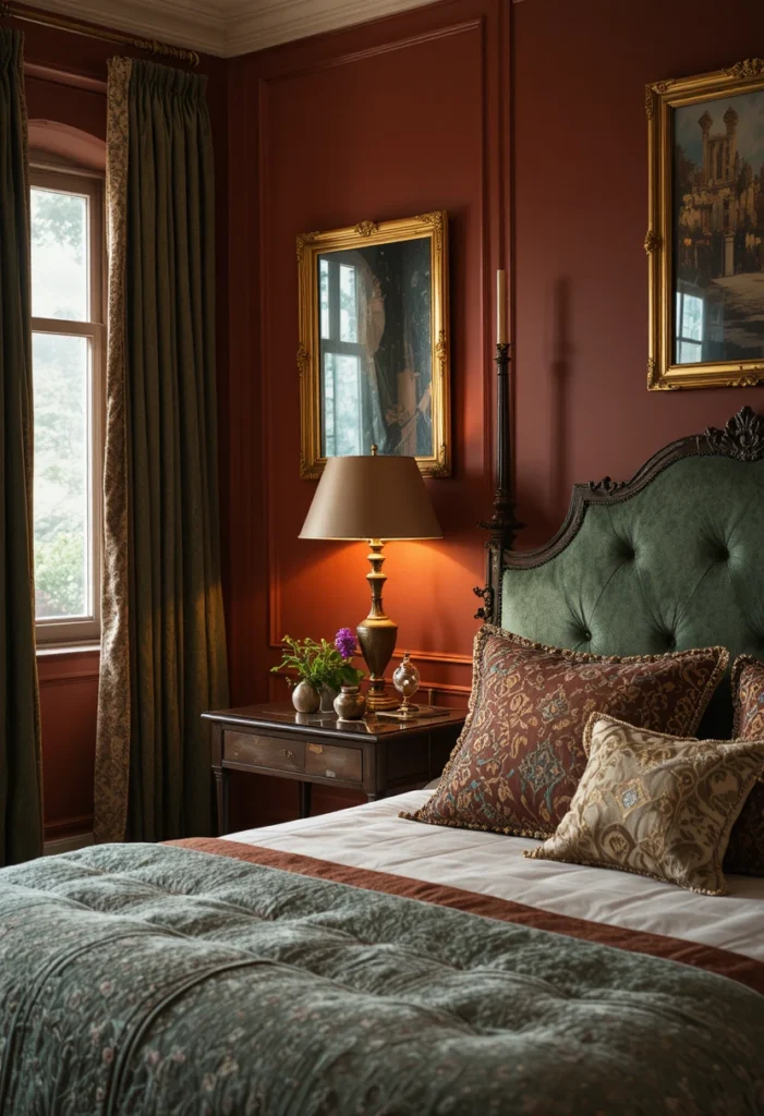 Mixed Metallics with Rust and Green