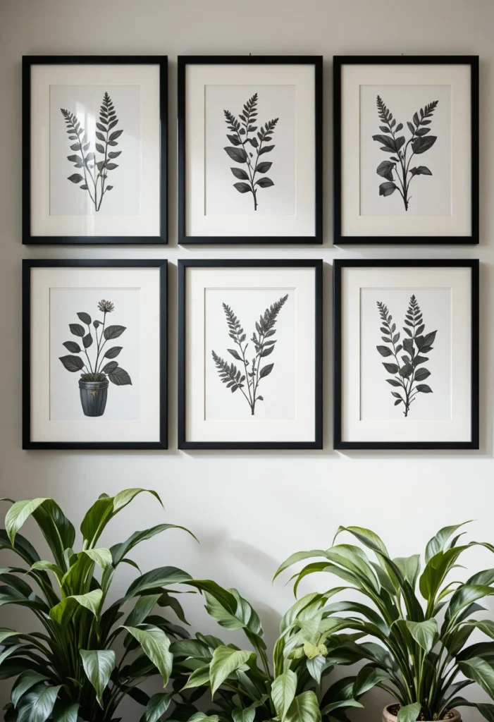 Monochrome Plant Prints