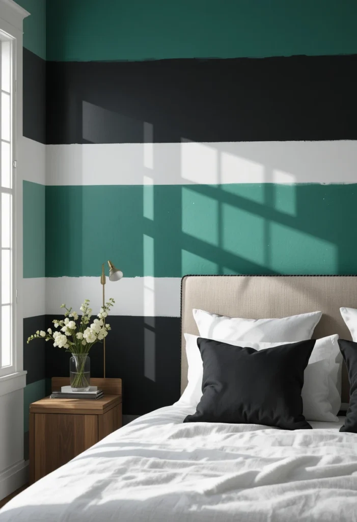 Striped Statement Wall