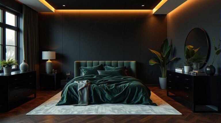 Gorgeous Black And Green Bedroom Ideas for a Bold Makeover