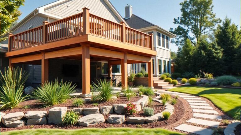 Landscaping Around Tall Deck Ideas That Transform Your Yard