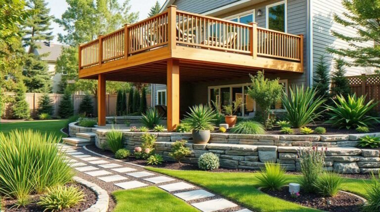 19 TOP Landscaping Around Tall Deck Ideas for a Stunning Backyard Upgrade
