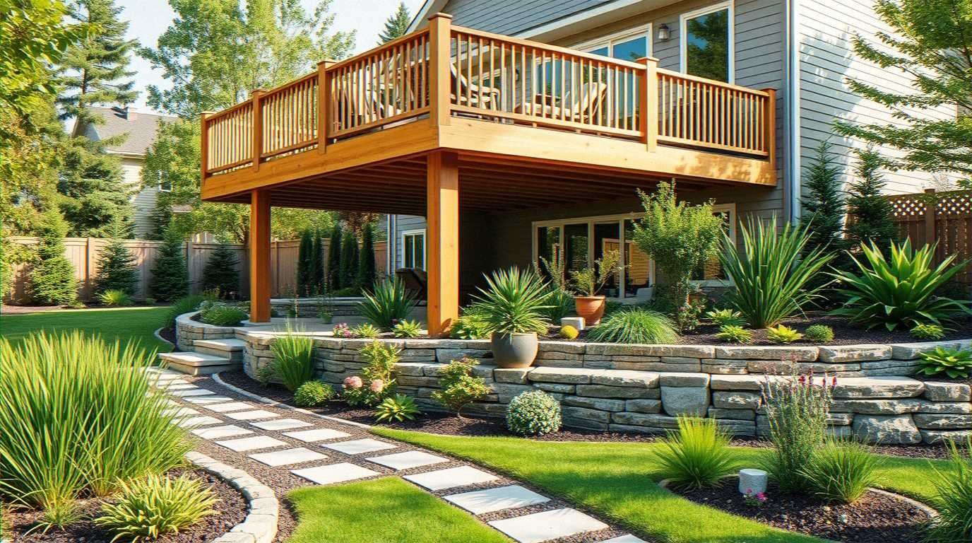 19 TOP Landscaping Around Tall Deck Ideas for a Stunning Backyard Upgrade