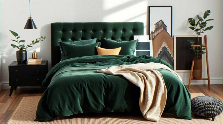 Dark Green Bedroom Mood Board Ideas for a Luxe, Cozy Retreat