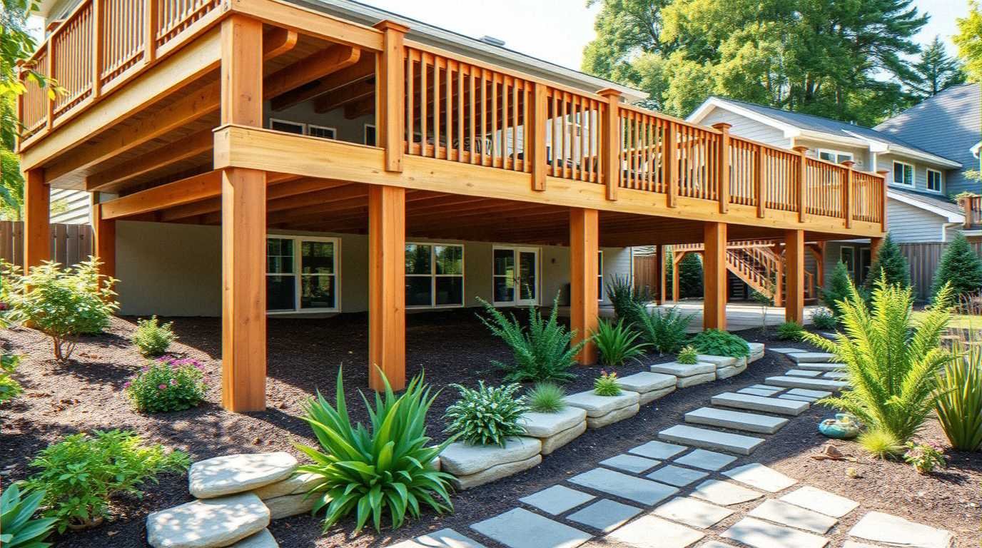 Landscaping Around Tall Deck Ideas You'll Want to Copy