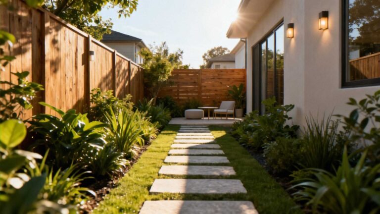 23 Must-See Side Yard Ideas Narrow Between House and Fence That Inspire