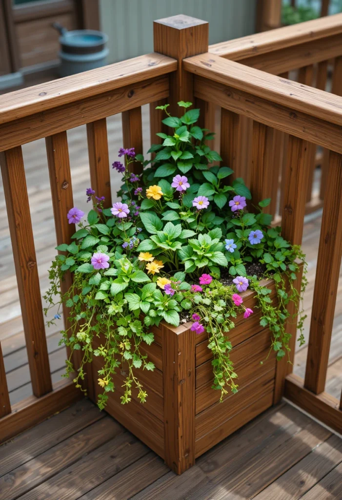 Built-In Corner Planter Boxes