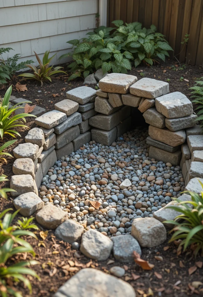 Classic Pea Gravel Area