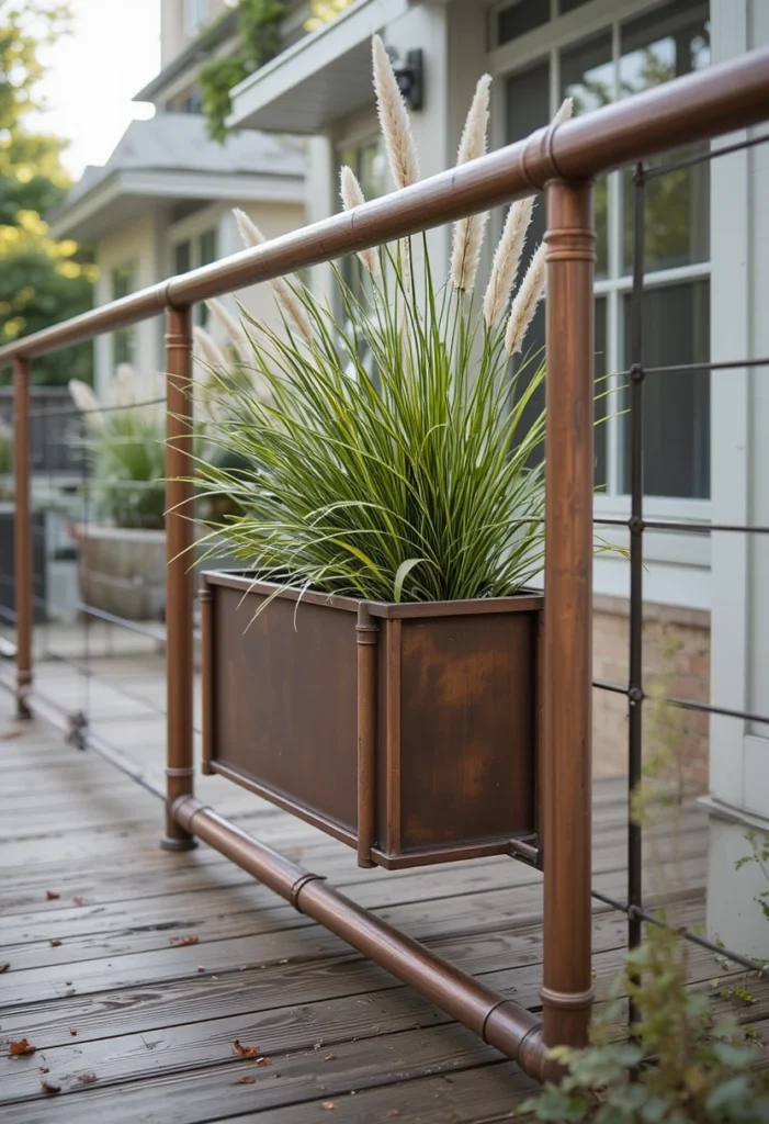 Copper Pipe Modern Planters