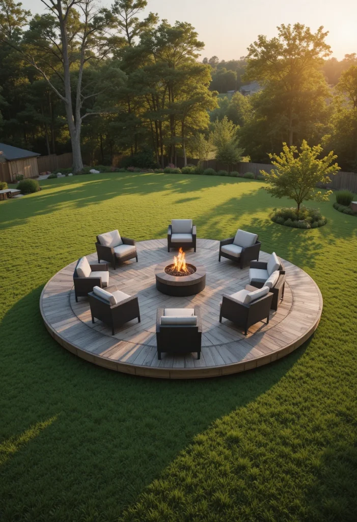 Deck Island in the Lawn