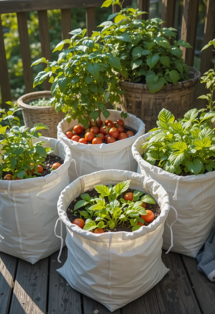 Edible Garden in Grow Bags
