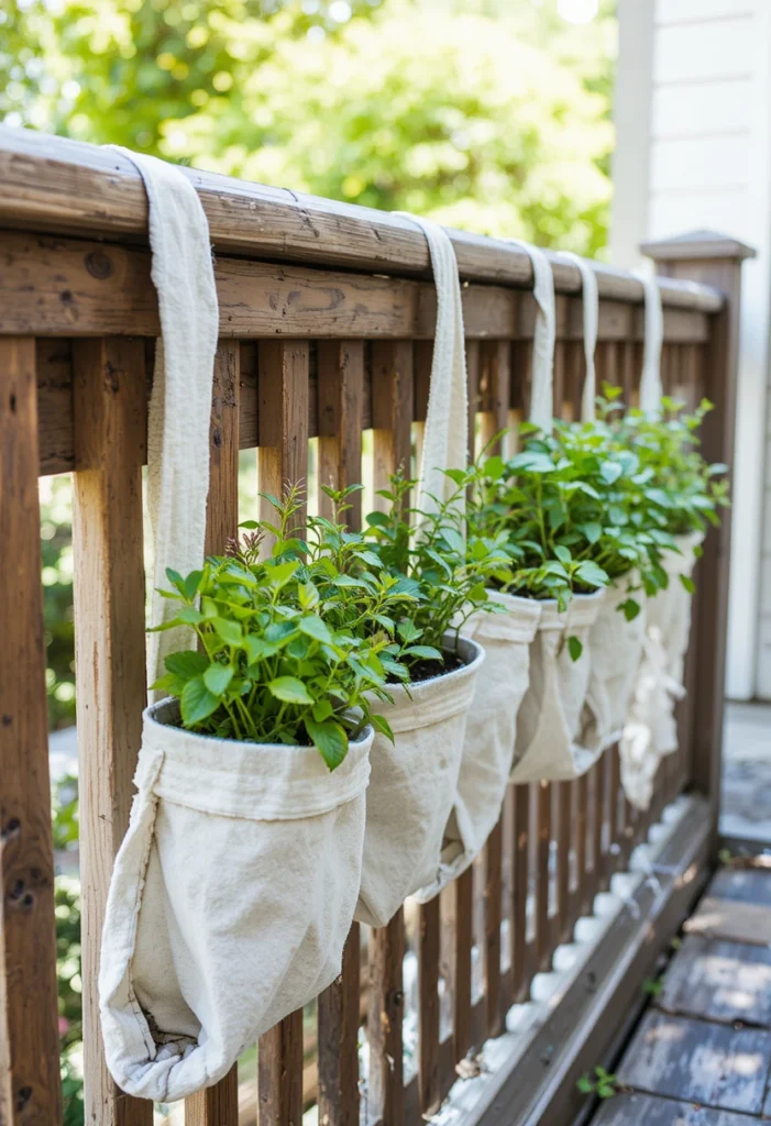 Fabric Pocket Planters