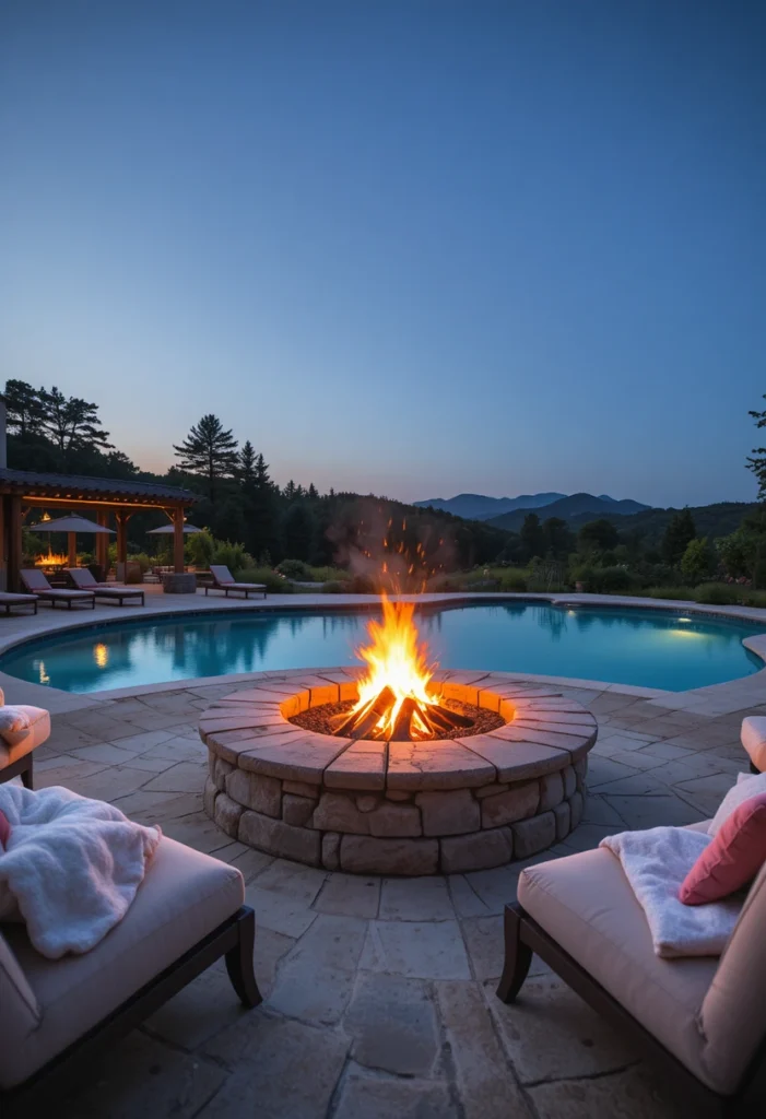 Fire Pit Lounge Area