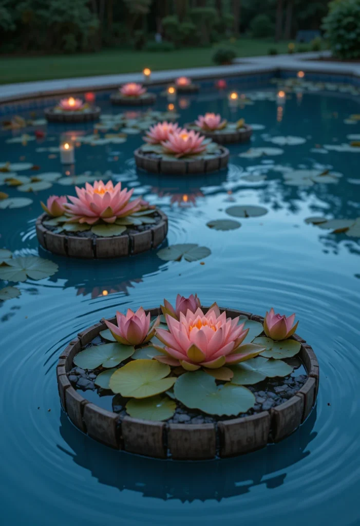 Floating Planters and Pool Accessories