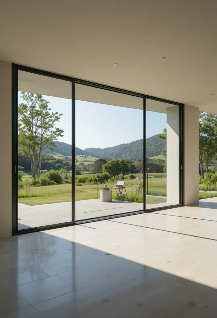 Frameless Glass Sliding Panels