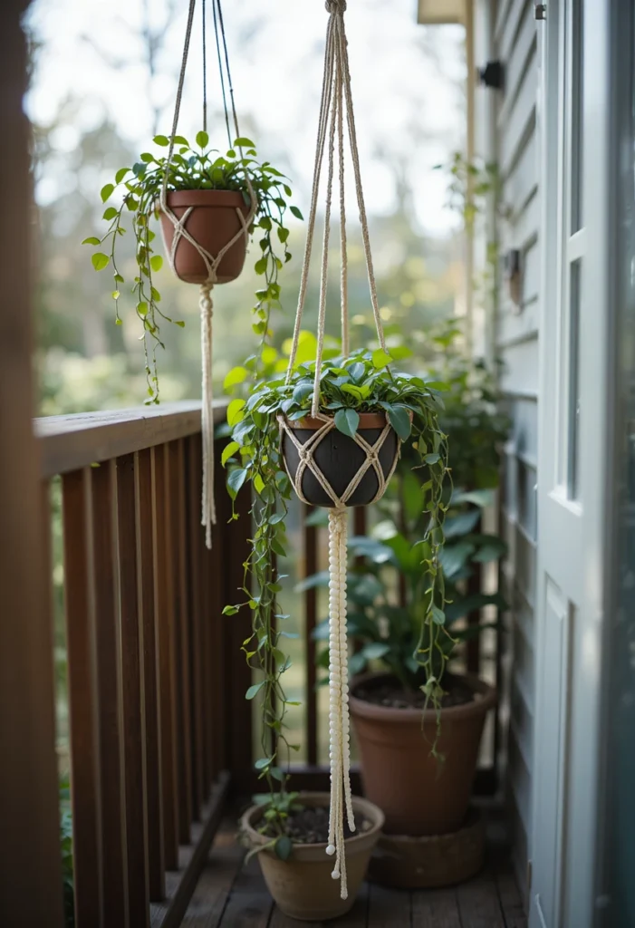 Hanging Plants and Macramé Magic