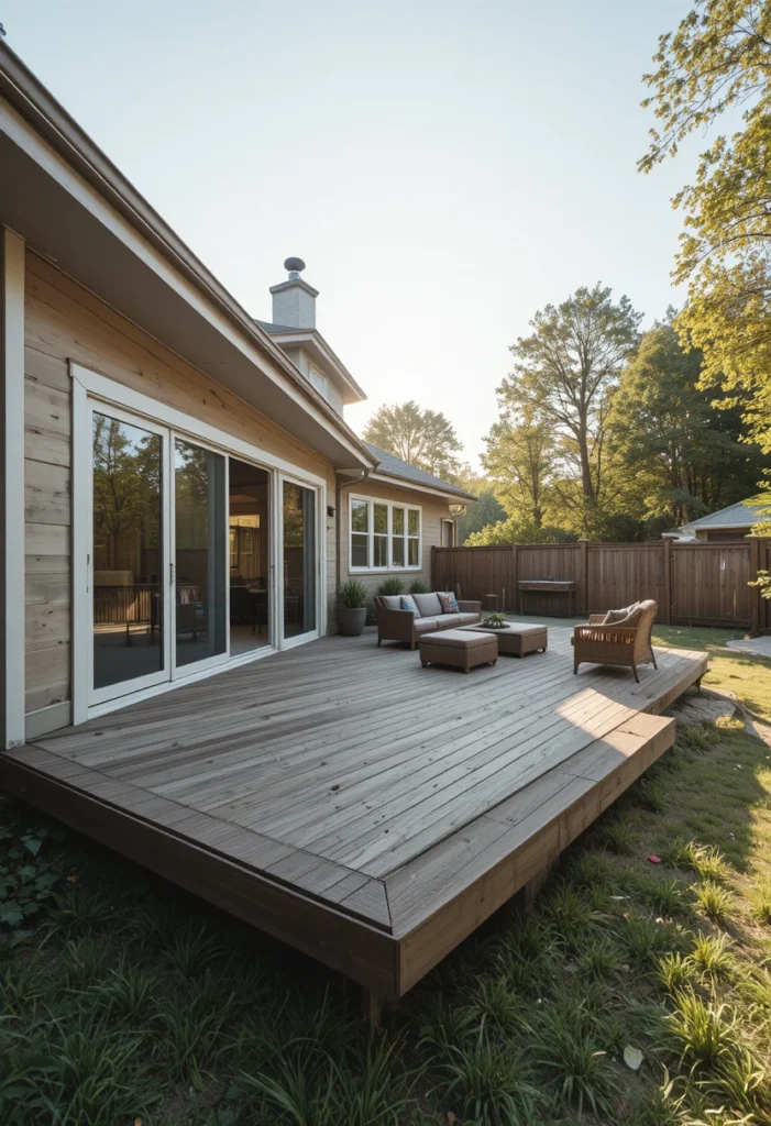 L-Shaped Deck Configuration