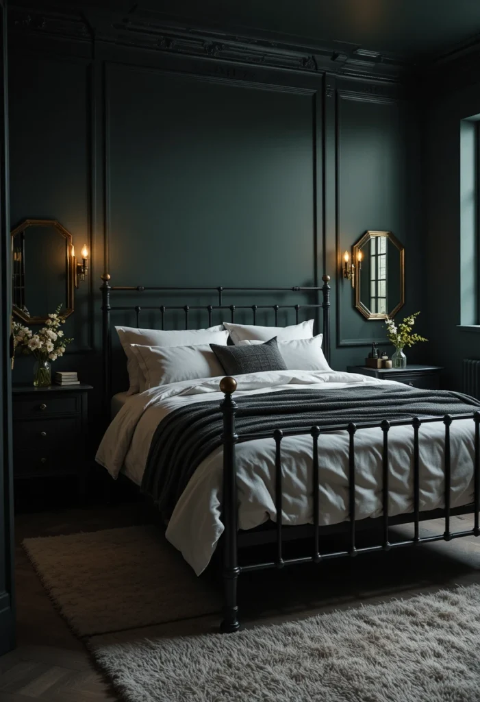 Moody Green with Black Accents