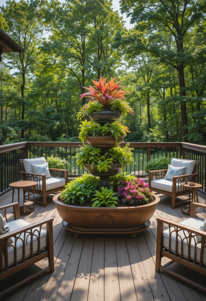 Multi-Level Island Planter