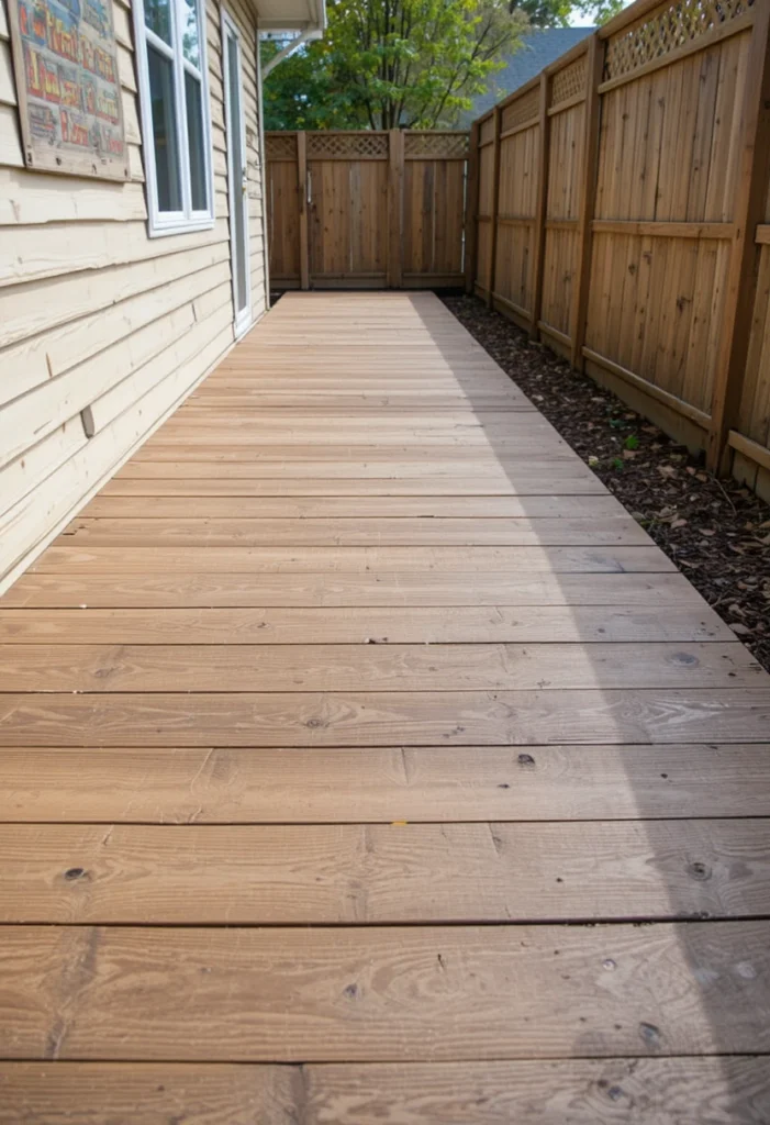 Narrow Deck or Boardwalk