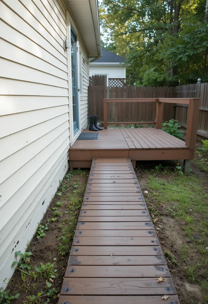 Narrow Walkway Deck