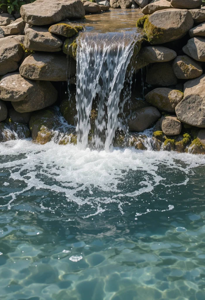 Natural Rock Waterfalls