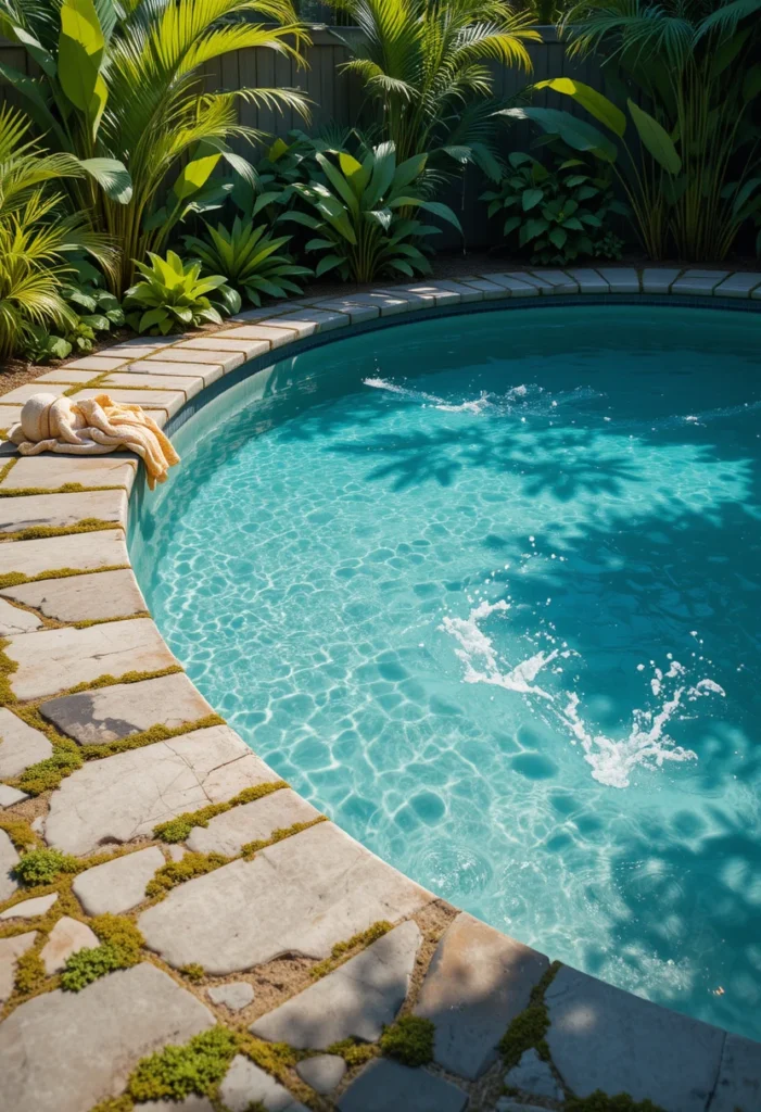 Natural Stone Pathways Around Your Pool