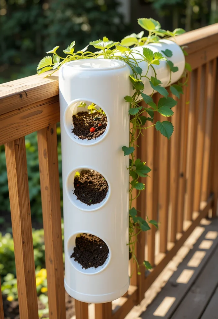 PVC Garden Tube with Strawberries