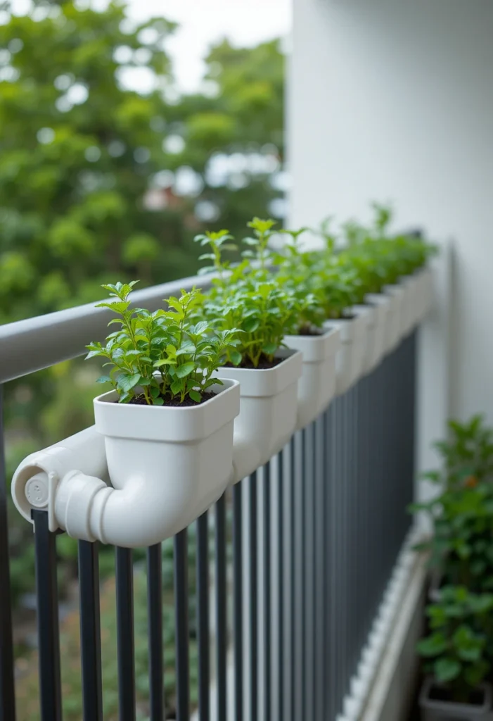 PVC Pipe Planter Rails