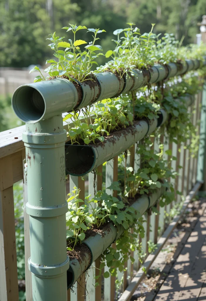 PVC Pipe Vertical Gardens