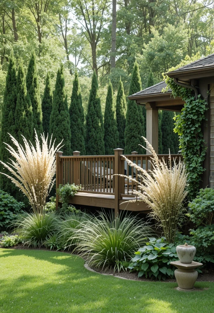 Privacy Screening with Tall Plants