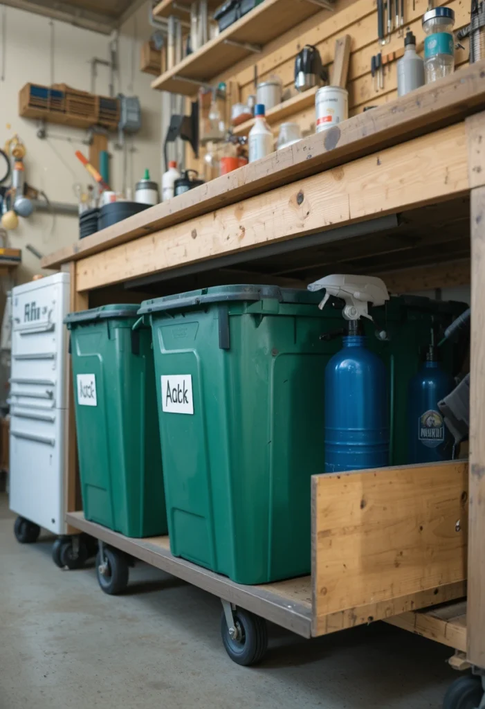 Pull-Out Recycling Station