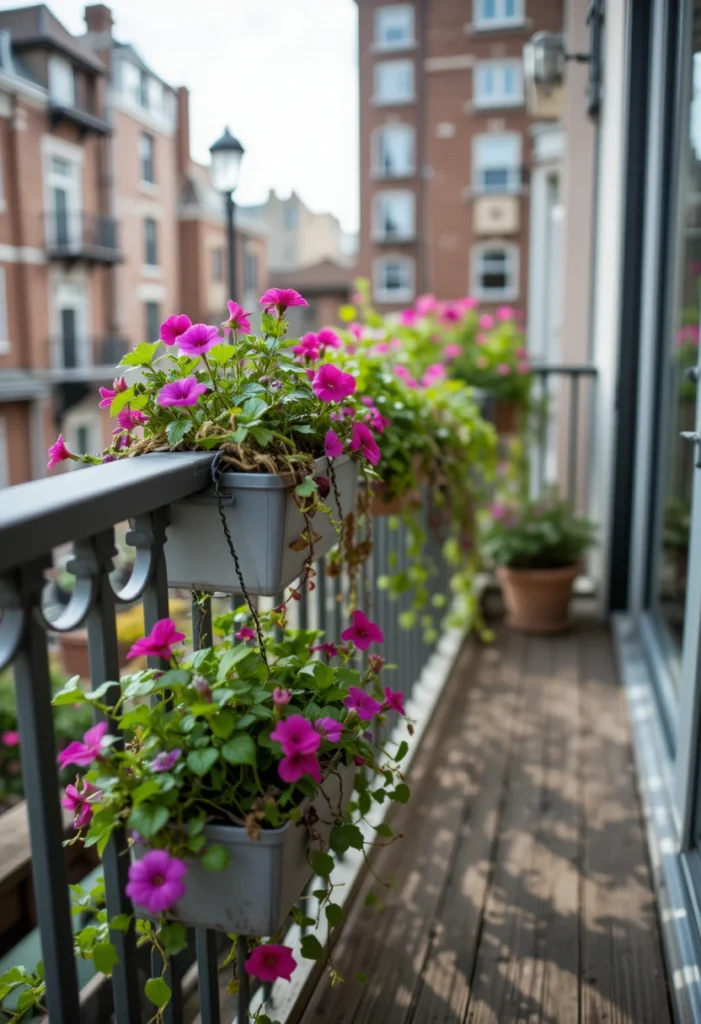 Railing-Mounted Boxes for Small Decks