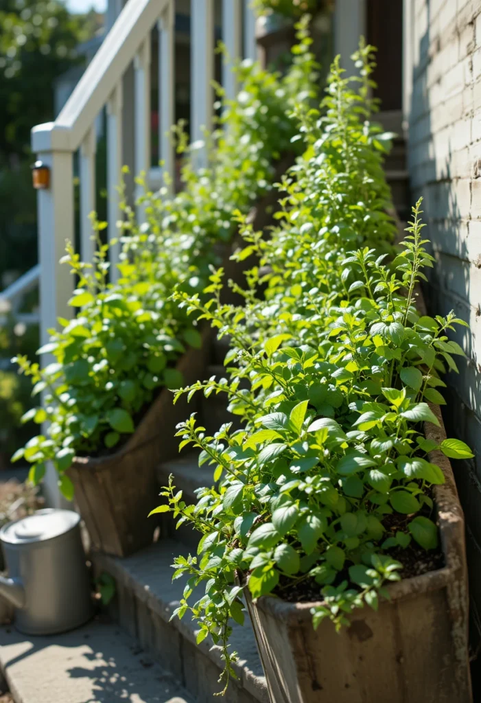 Railing-Mounted Window Boxes