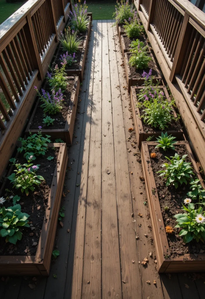 Raised Deck Garden Beds