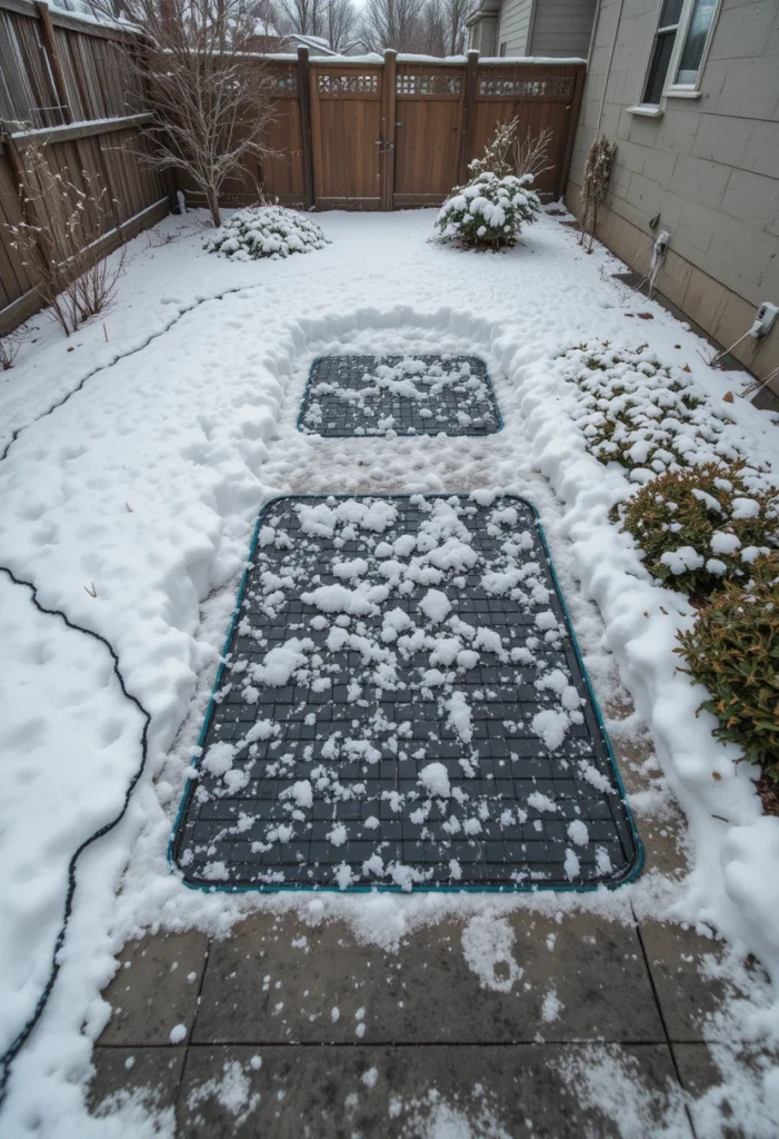Snow Melting Mats with Salt-Free Solution