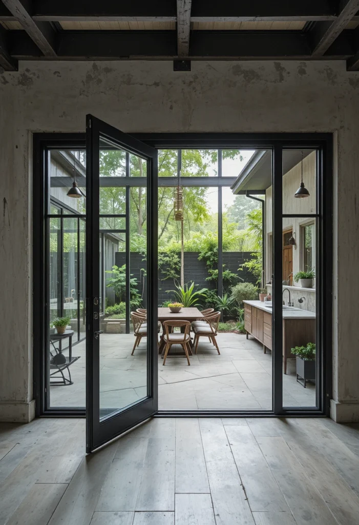  Steel-Framed Glass Doors