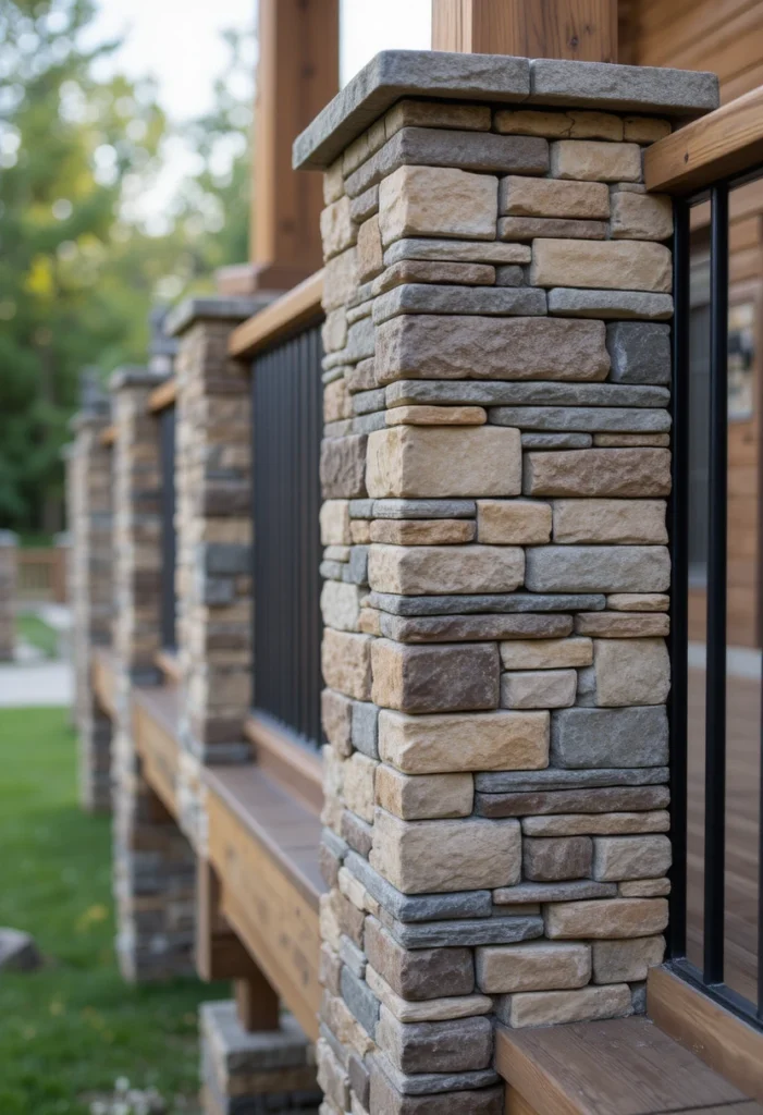 Stone Veneer on Support Posts