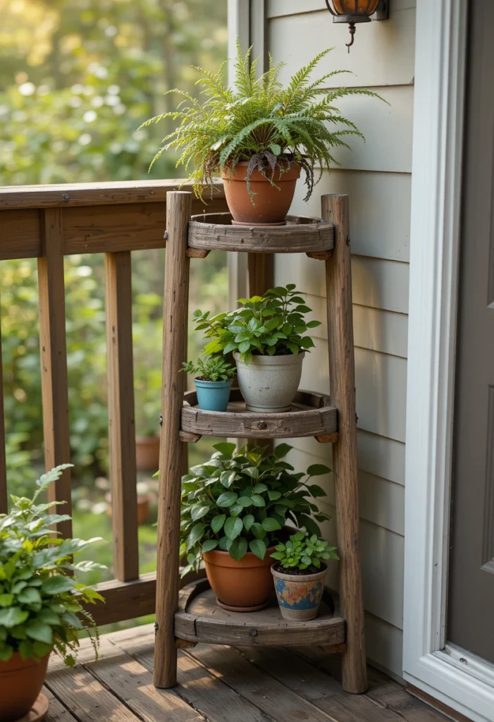 Tiered Plant Stands for Maximum Impact