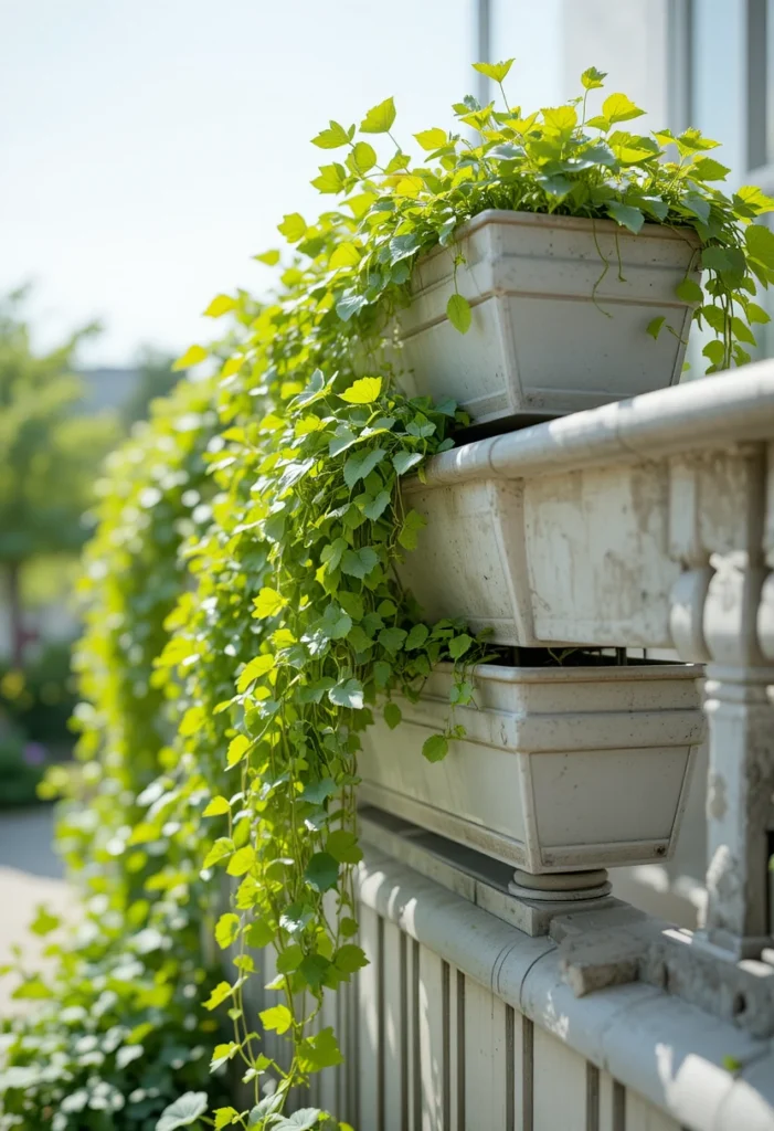 Tiered Railing Planter System