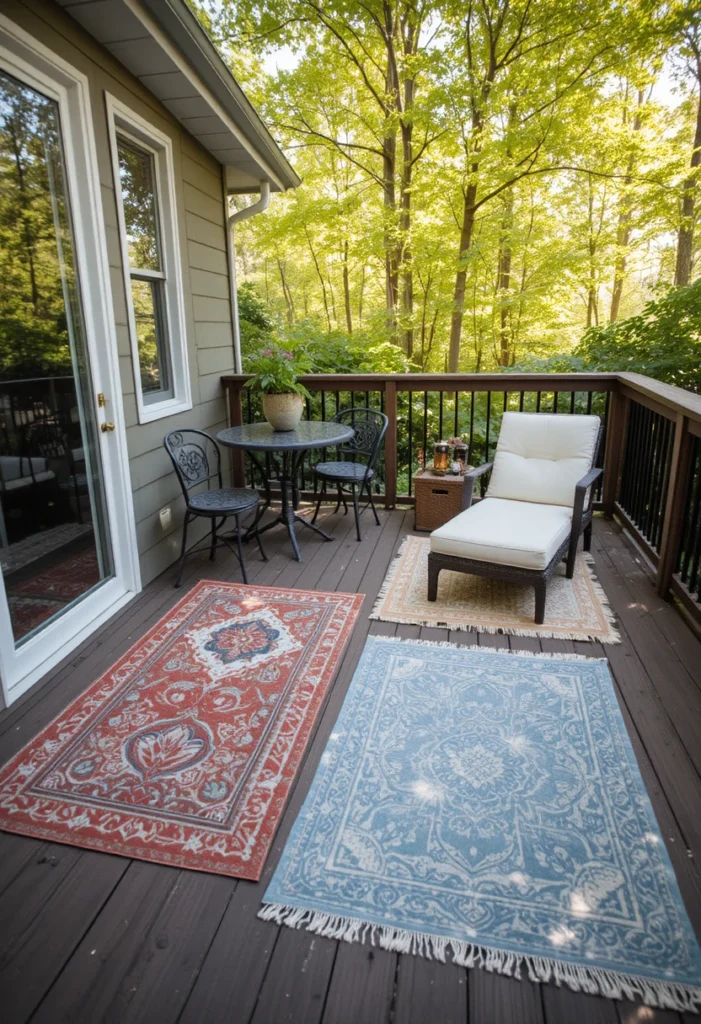 Use Outdoor Rugs to Define Spaces