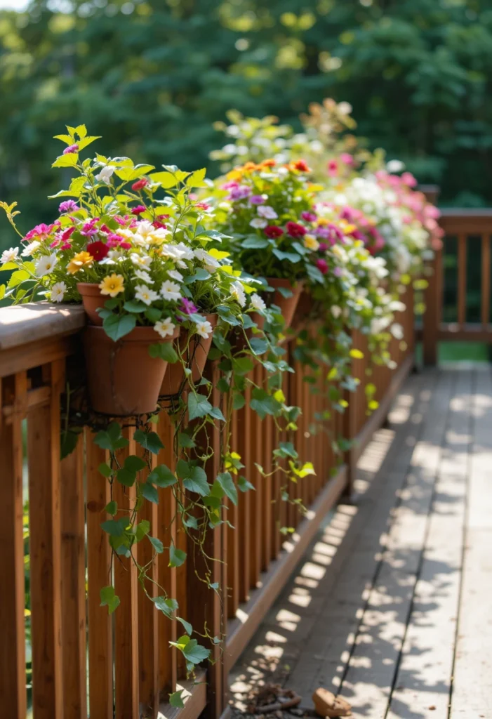 Vertical Gardens Using Deck Railings